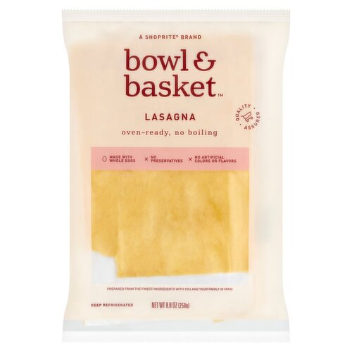 Bowl & Basket Lasagna Pasta, 8.8 oz