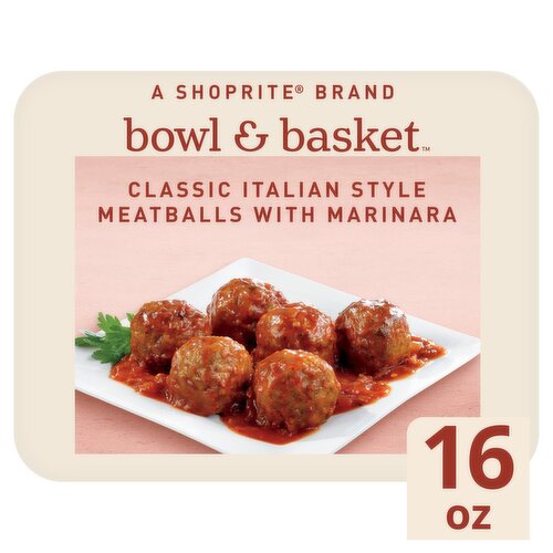 Bowl & Basket Classic Italian Style Meatballs with Marinara, 16 oz