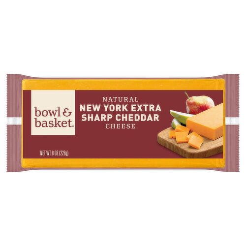 Bowl & Basket Natural New York Extra Sharp Cheddar Cheese, 8 oz
