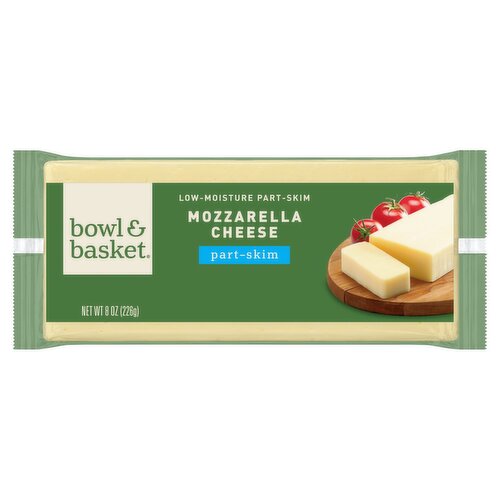 Bowl & Basket Low-Moisture Part-Skim Mozzarella Cheese, 8 oz
