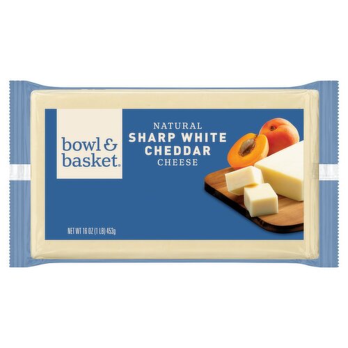 Bowl & Basket Natural Sharp White Cheddar Cheese, 16 oz