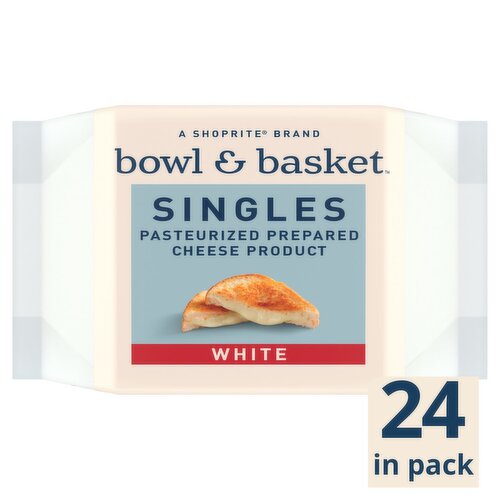 Bowl & Basket Singles White Cheese, 2/3 oz, 24 count