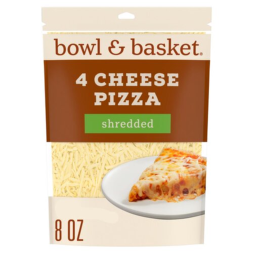 Bowl & Basket Shredded 4 Cheese Pizza Cheese, 8 oz