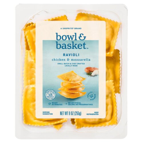 Bowl & Basket Chicken & Mozzarella Ravioli Pasta, 9 oz