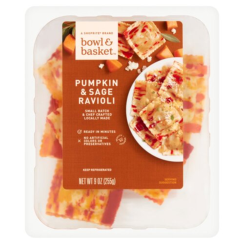 Bowl & Basket Pumpkin & Sage Ravioli, 9 oz