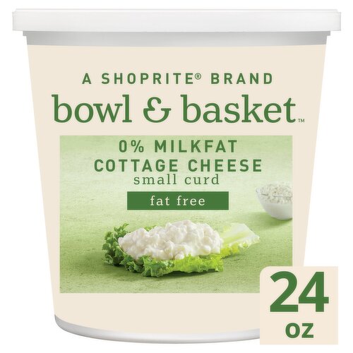 Bowl & Basket Small Curd 0 % Milkfat Cottage Cheese, 24 oz