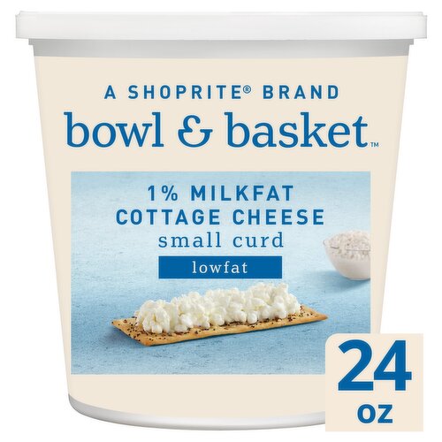 Bowl & Basket Small Curd 1 % Milkfat Cottage Cheese, 24 oz