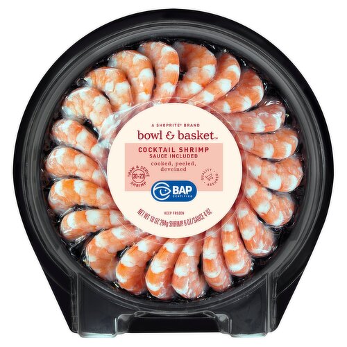 Bowl & Basket Thaw & Serve Cocktail Shrimp, 20-23 shrimp, 10 oz