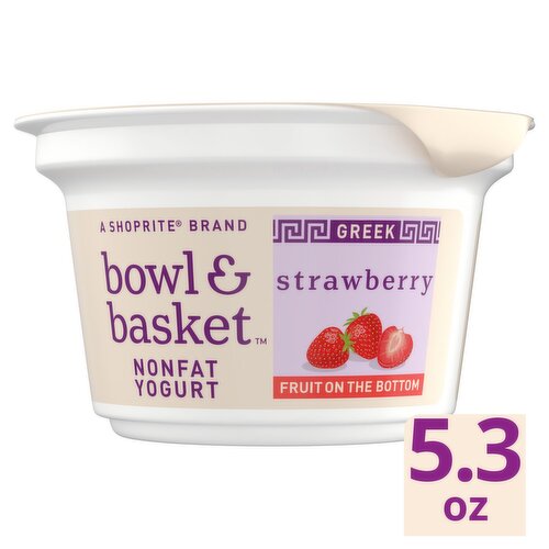 Bowl & Basket Fruit on the Bottom Greek Strawberry Nonfat Yogurt, 5.3 oz