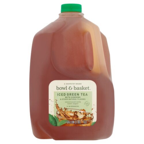 Bowl & Basket Iced Green Tea with Ginseng, 1 gallon