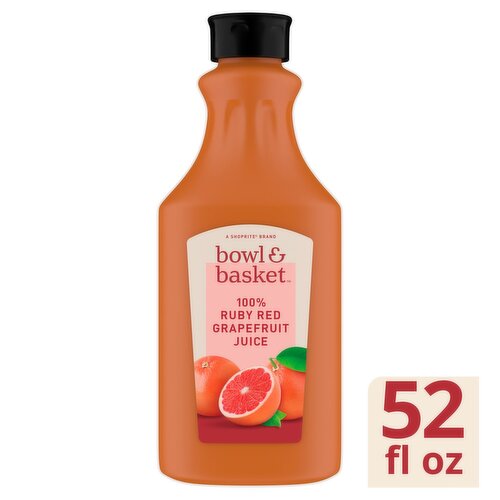 Bowl & Basket 100% Ruby Red Grapefruit Juice, 52 fl oz