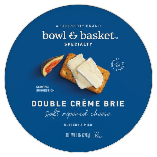 Bowl & Basket Specialty Double Crème Brie Soft Ripened Cheese, 8 oz