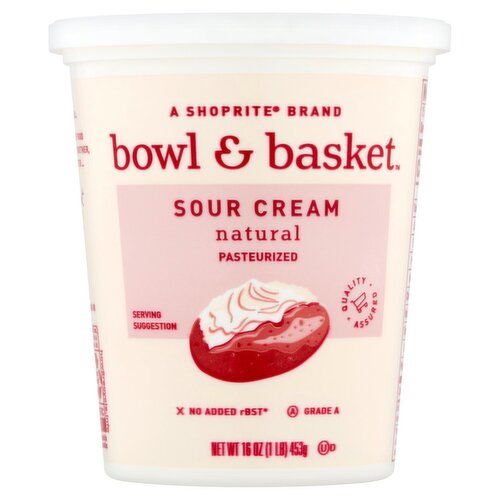 Bowl & Basket Natural Sour Cream, 16 oz