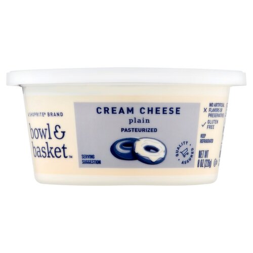 Bowl & Basket Plain Cream Cheese, 8 oz