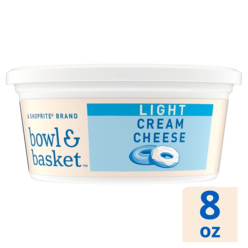 Bowl & Basket Light Cream Cheese, 8 oz