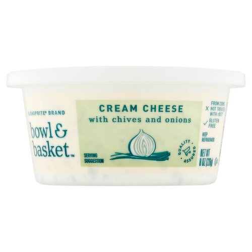 Bowl & Basket Cream Cheese with Chives and Onions, 8 oz