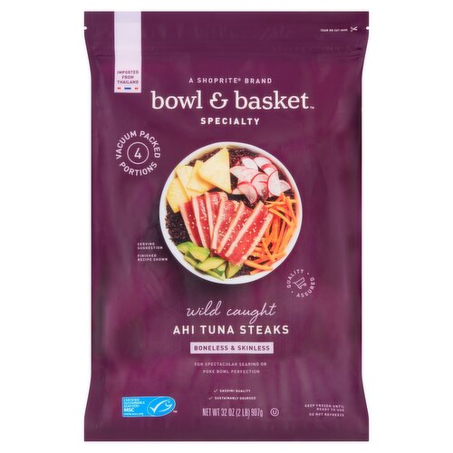 Bowl & Basket Specialty Ahi Tuna Steaks, 32 oz