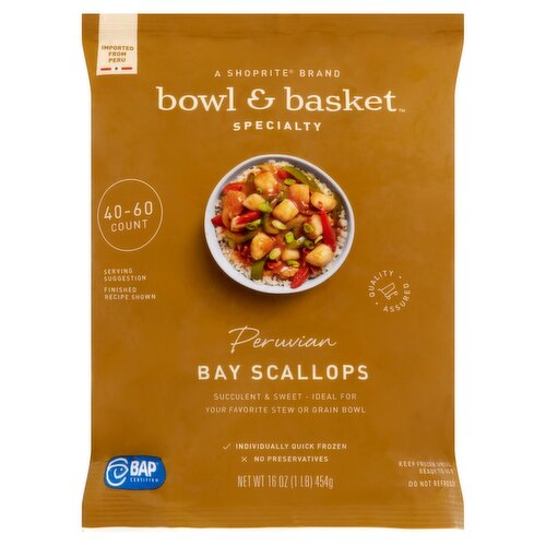 Bowl & Basket Specialty Peruvian Bay Scallops, 16 oz