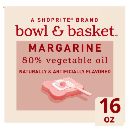 Bowl & Basket 80% Vegetable Oil Margarine, 4 count, 16 oz