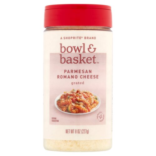 Bowl & Basket Grated Parmesan Romano Cheese, 8 oz