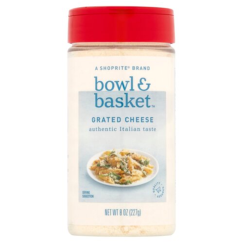 Bowl & Basket Grated Cheese, 8 oz