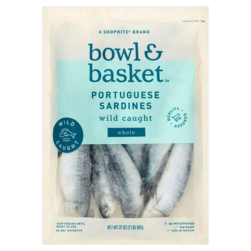 Bowl & Basket Wild Caught Whole Portuguese Sardines 32 oz