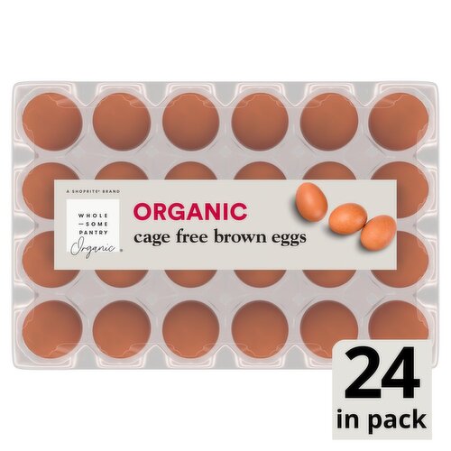 Wholesome Pantry Organic Cage Free Brown Eggs, Large, 24 count, 48 oz