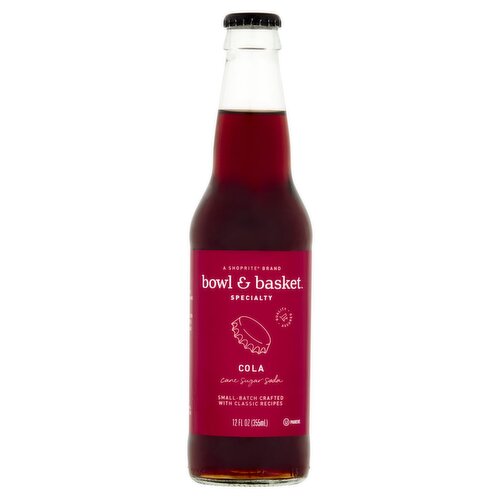 Bowl & Basket Specialty Cola Cane Sugar Soda, 12 fl oz