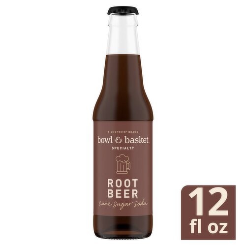 Bowl & Basket Specialty Root Beer Cane Sugar Soda, 12 fl oz