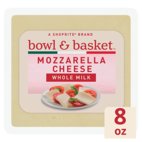 Shoprite Bowl & Basket Whole Milk Mozzarella Cheese, 8 oz