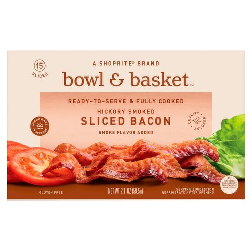 Bowl & Basket Hickory Smoked Sliced Bacon, 2.1 oz