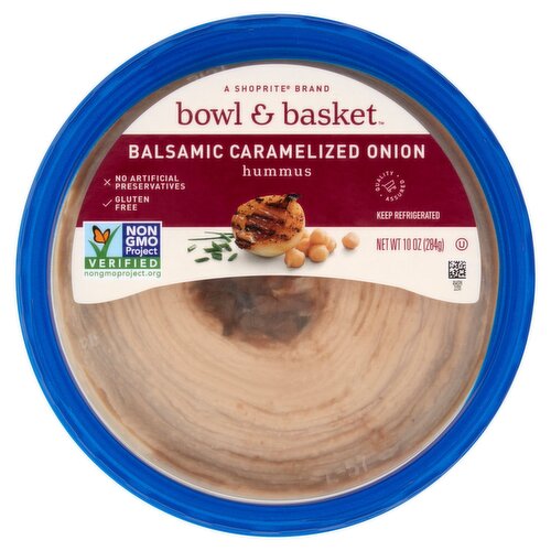 Bowl & Basket Balsamic Caramelized Onion Hummus, 10 oz