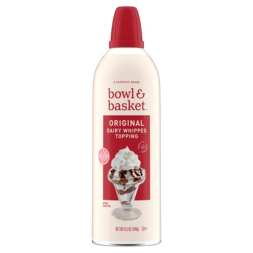 Bowl & Basket Original Dairy Whipped Topping, 6.5 oz