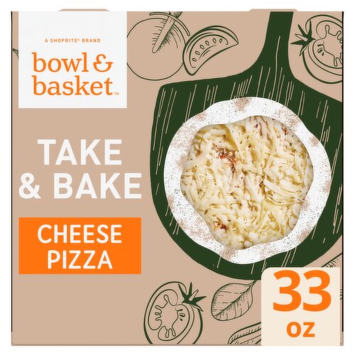 Bowl & Basket Take & Bake Cheese Pizza, 33 oz