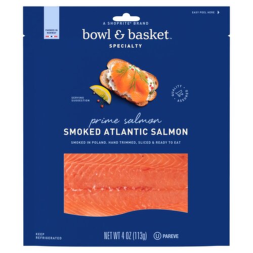 Bowl & Basket Specialty Smoked Atlantic Prime Salmon, 4 oz