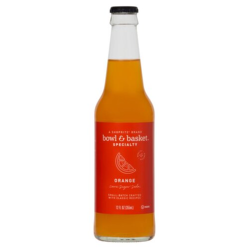 Bowl & Basket Specialty Orange Cane Sugar Soda, 12 fl oz