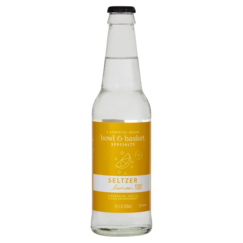 Bowl & Basket Specialty Lemon Seltzer, 12 fl oz