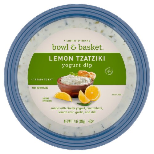 Bowl & Basket Lemon Tzatziki Yogurt Dip, 12 oz