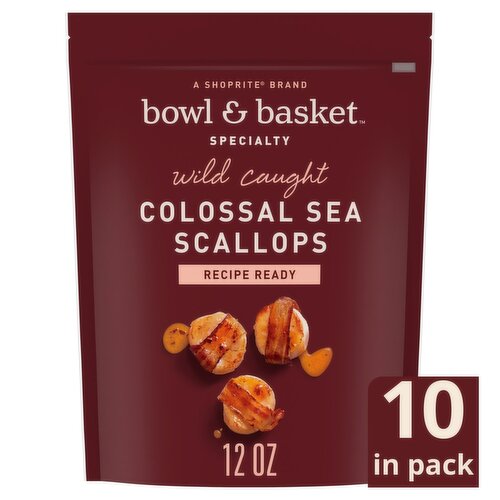 Bowl & Basket Specialty Wild Caught Colossal Sea Scallops, 12 oz