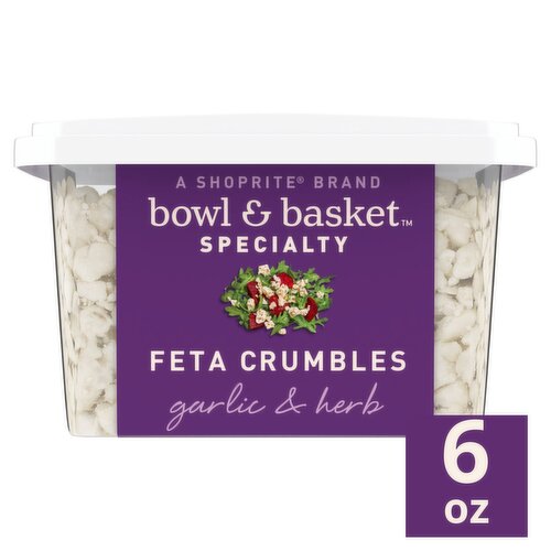 Bowl & Basket Specialty Garlic & Herb Feta Crumbles, 6 oz