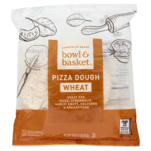 Bowl & Basket Wheat Pizza Dough, 16 oz