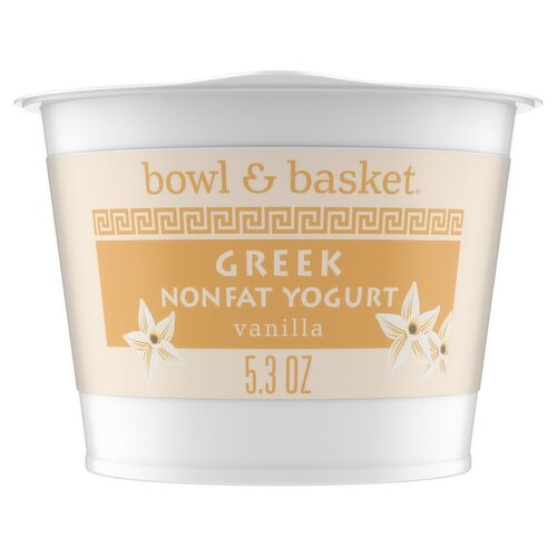 Bowl & Basket Vanilla Greek Nonfat Yogurt, 5.3 oz