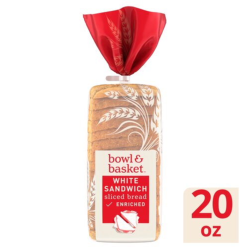 Bowl & Basket White Sandwich Enriched Sliced Bread, 20 oz