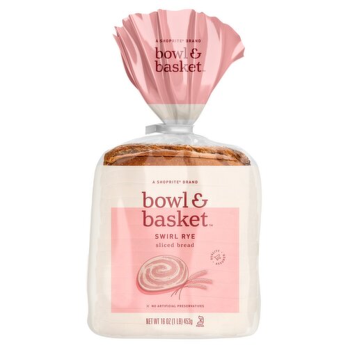 Bowl & Basket Swirl Rye Sliced Bread, 16 oz