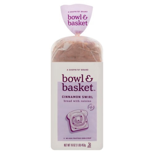 Bowl & Basket Cinnamon Swirl Bread with Raisins, 16 oz