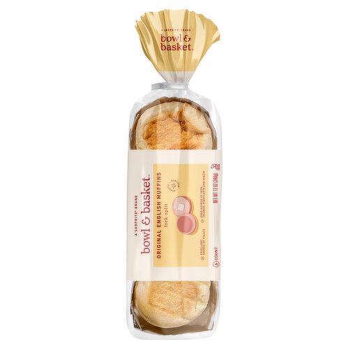 Bowl & Basket Original English Muffins, 6 count, 12 oz