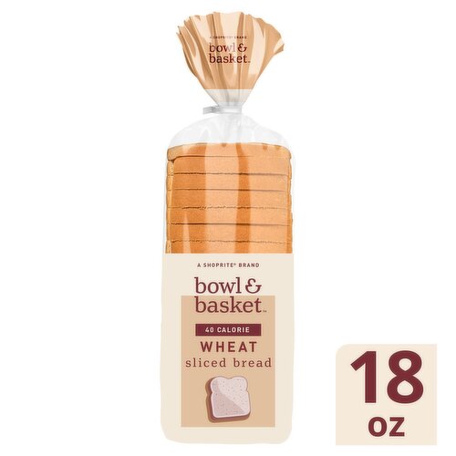 Bowl & Basket 40 Calorie Wheat Sliced Bread, 18 oz