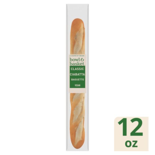 Bowl & Basket Classic Ciabatta Baguette, 12 oz