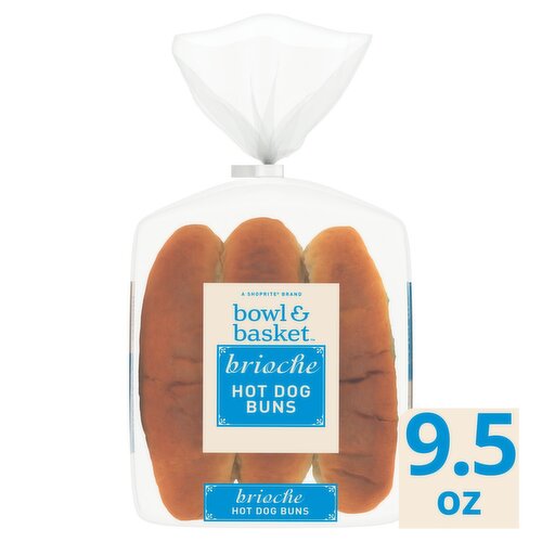 Bowl & Basket Brioche Hot Dog Buns, 9.5 oz