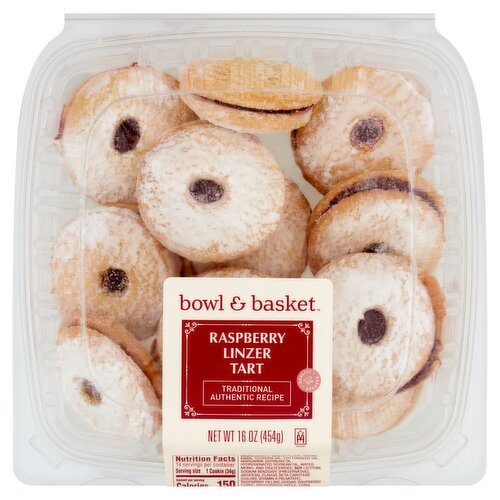 Bowl & Basket Raspberry Linzer Tart, 16 oz